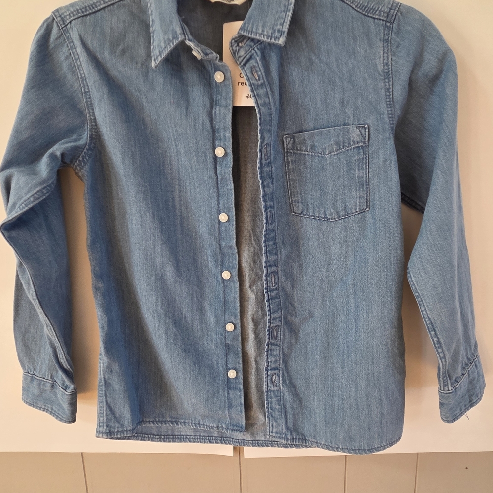 H&M Light Blue Denim Shirt